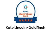Avvo Clients Choice Award 2018 Kate Lincoln Goldfinch